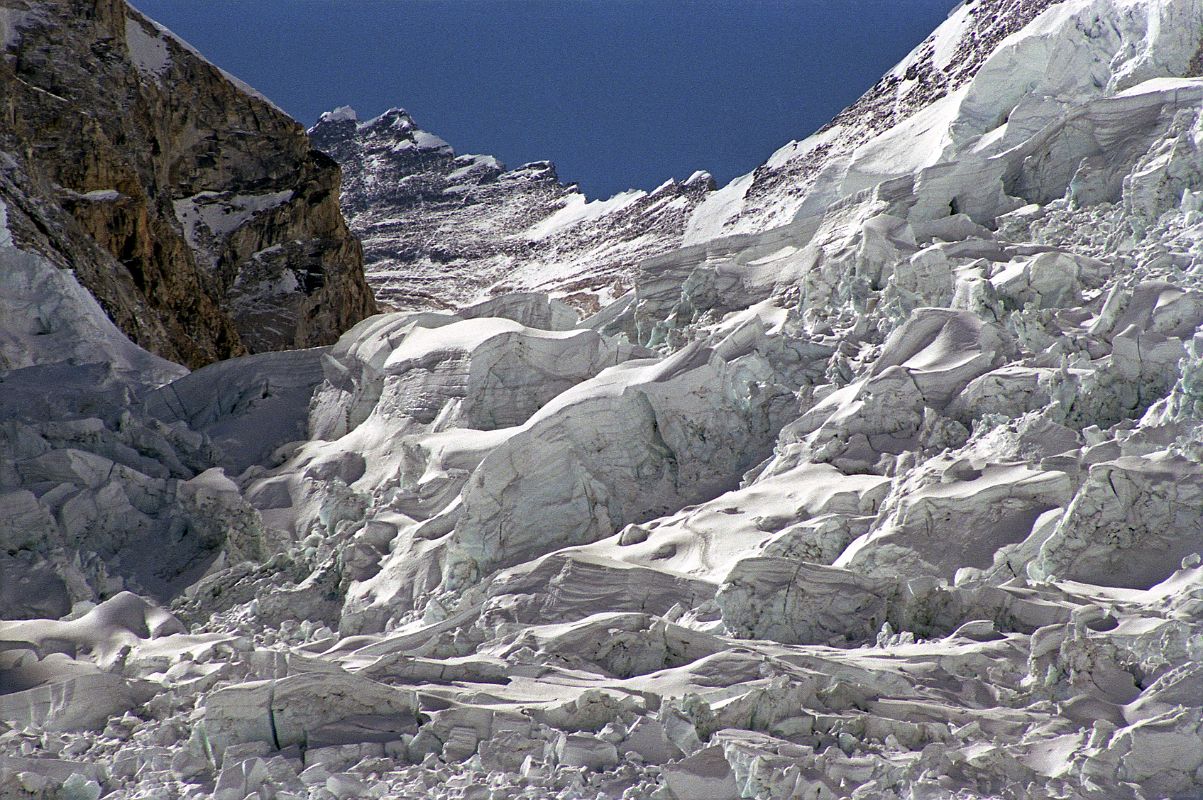 20 Khumbu Icefall From Everest Base Camp With Lhotse